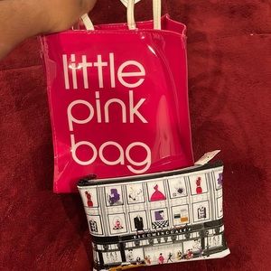 Bloomingdale’s Pink tote and wallet